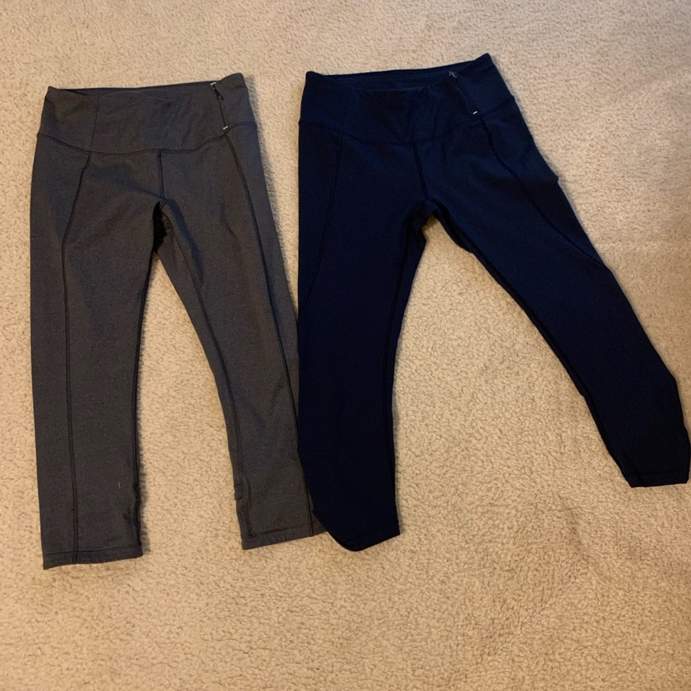 CALIA by Carrie Underwood Gray and Blue Leggings for Versatile Style